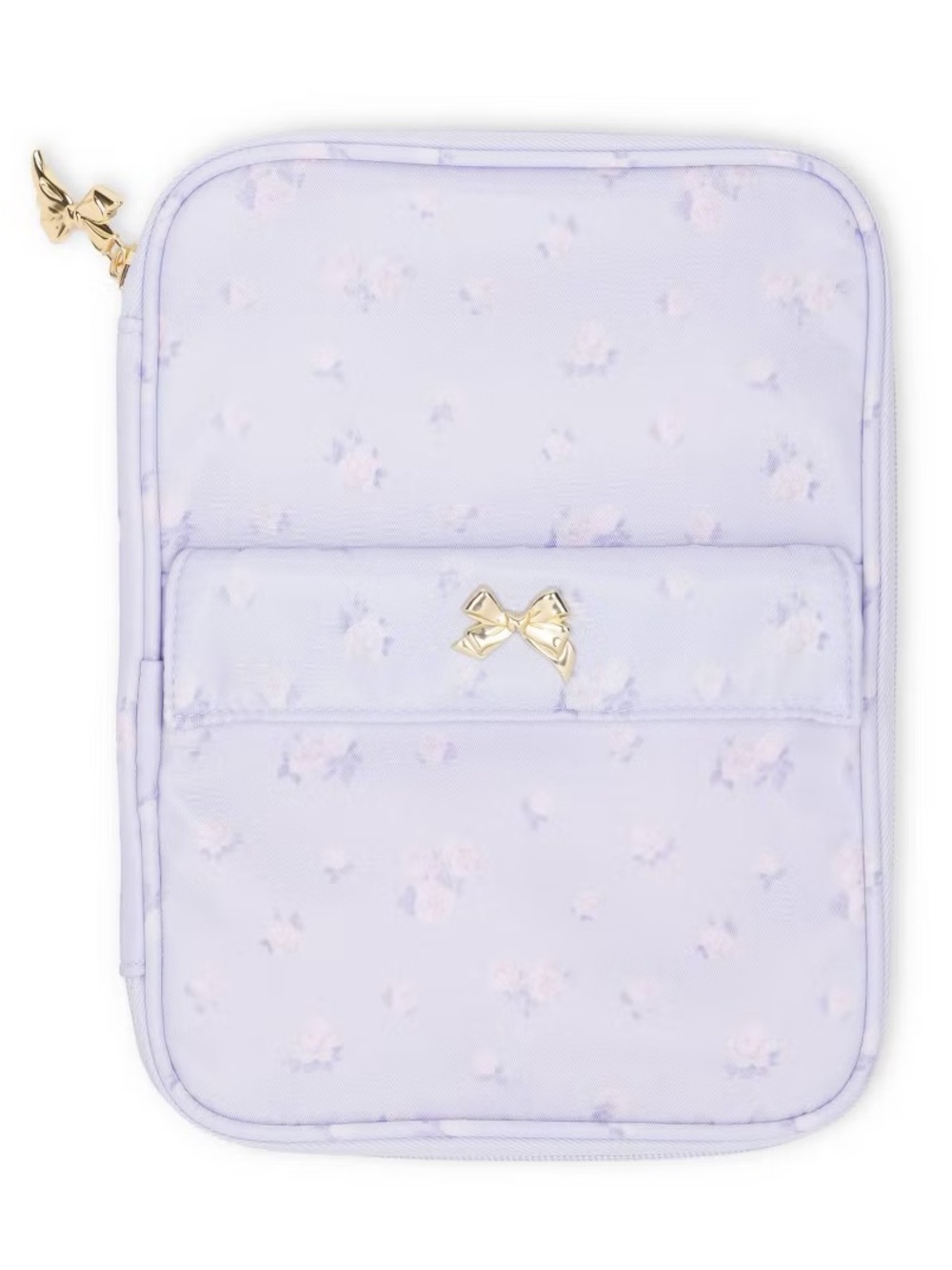 NWT LoveShackFancy x Target Tech organizer pencil case gold bow zipper charm